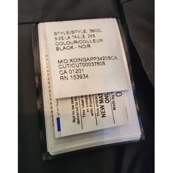 Canada Goose Shelburne Parka, Black 3802L, Womens Size XXSmall - Picture 9 of 10